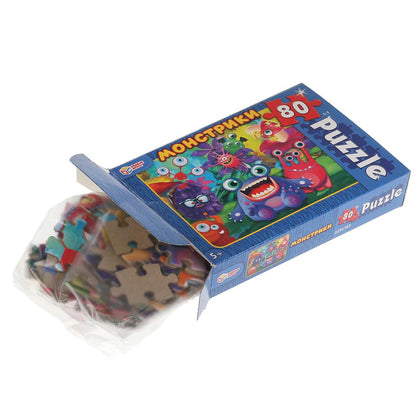 Monstres. пазлы классические в коробке. пазл 80 détails. Jeux gratuits Tous les jeux 16шт в кор8уп