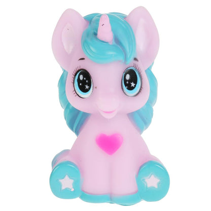 YF-06-2021 Игрушка для ванны единорожка 9 см, в сетке, КАПИТОШКА в кор.2*240шт
