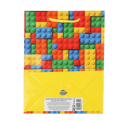 Пакет подарочный глянцевый м,конструктор,140 гр/м2 ЧУДО ПРАЗДНИК в кор.12*12шт