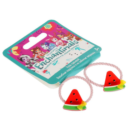 Акс-ры д/девочек ЭНЧАНТИМАЛС резинки д/волос с украш. арбуз тонкие 2шт МИЛАЯ ЛЕДИ уп-10шт в кор150уп