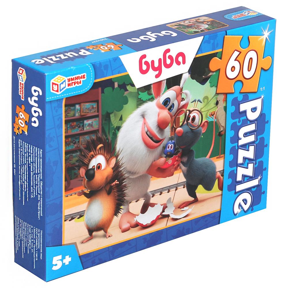 Bouba. Пазлы классические в коробке. Пазл 60 détails. Умные игры в кор.24шт