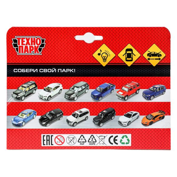 Машина металл светзвук MITSUBISHI pajero 4wd турбо,14,5 см, двери, инерция Технопарк в кор.2*24шт