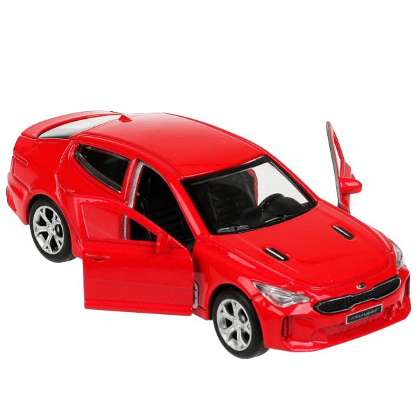 STINGER-12-RD336380 Machine métallique KIA STINGER pour voiture 12 cm, double, bagage, moteur, rouge, cor. Technologie