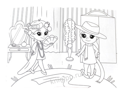 РАСКРАСКА А4 эконом. ЛУЧШАЯ ПОДРУЖКА