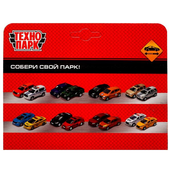 Machine en métal СПОРТКАР, 10 cm, inertie, cor. Parc technologique en cor.2*120шт