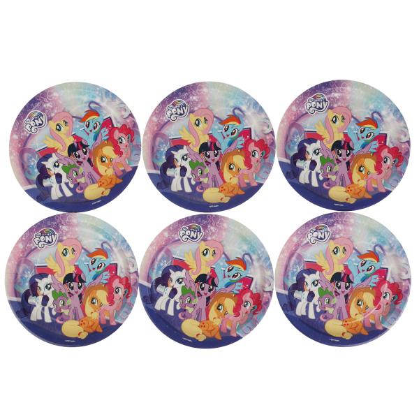 Тарелки бумажные МОЙ МАЛЕНЬКИЙ ПОНИ 6 шт, 23 см, Товары для праздника в кор.72наб