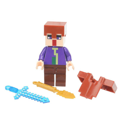 Конструктор фигурка мой мир с аксессуарами Город мастеров в кор.120шт