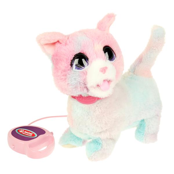 Интер котенок Милана 22см, пульт-п-ок, ходит, песн, мяук, гол повор, в кор МОЙ ПИТОМЕЦ в кор.12шт