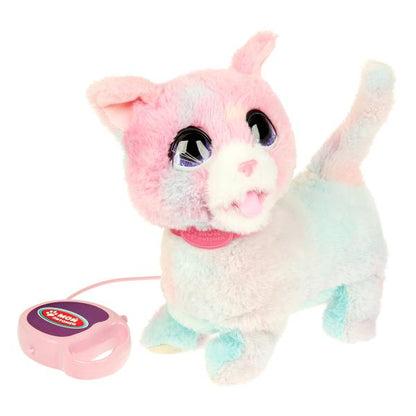 Интер котенок Милана 22см, пульт-п-ок, ходит, песн, мяук, гол повор, в кор МОЙ ПИТОМЕЦ в кор.12шт