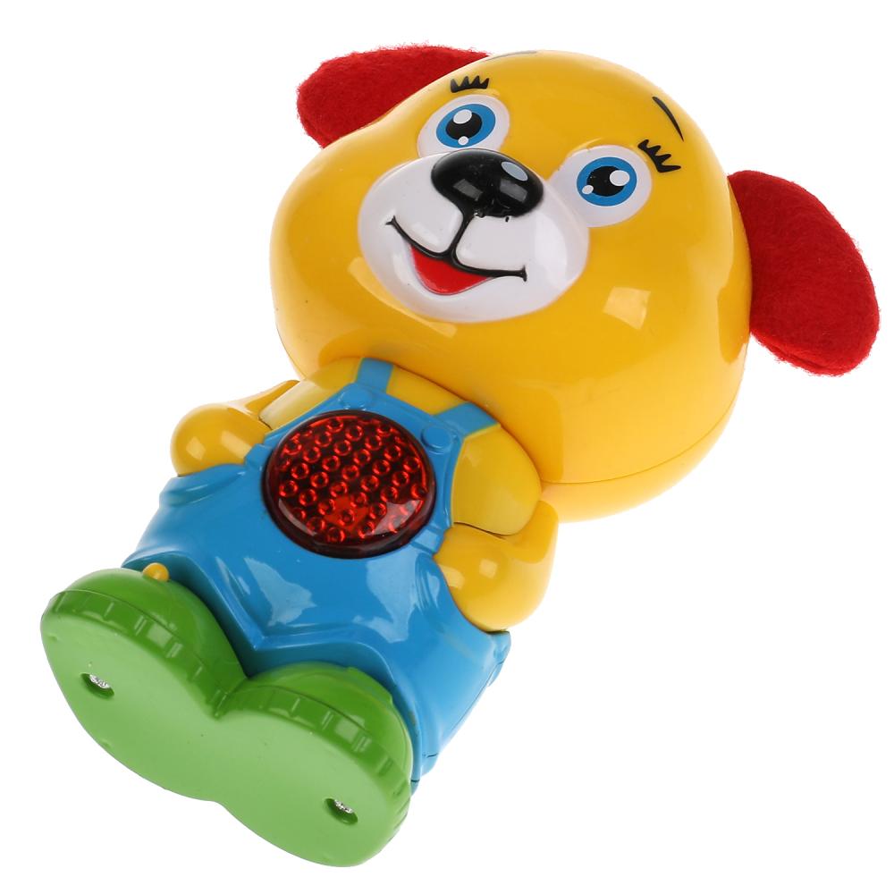 Обучающий щенок 50 песен и звуков, музыкальная сказка, трещотка, текстиль в кор. "Умка" в кор.48шт