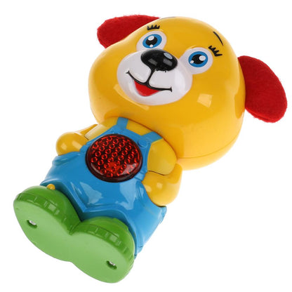 Обучающий щенок 50 песен и звуков, музыкальная сказка, трещотка, текстиль в кор. "Умка" в кор.48шт