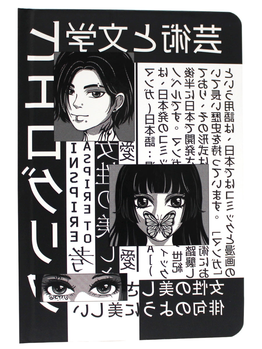 БЛОКНОТ ТОЧКАБУК Манга. ЧЁРНО-БЕЛЫЕ ИЕРОГЛИФЫ