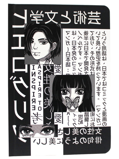 БЛОКНОТ ТОЧКАБУК Манга. ЧЁРНО-БЕЛЫЕ ИЕРОГЛИФЫ