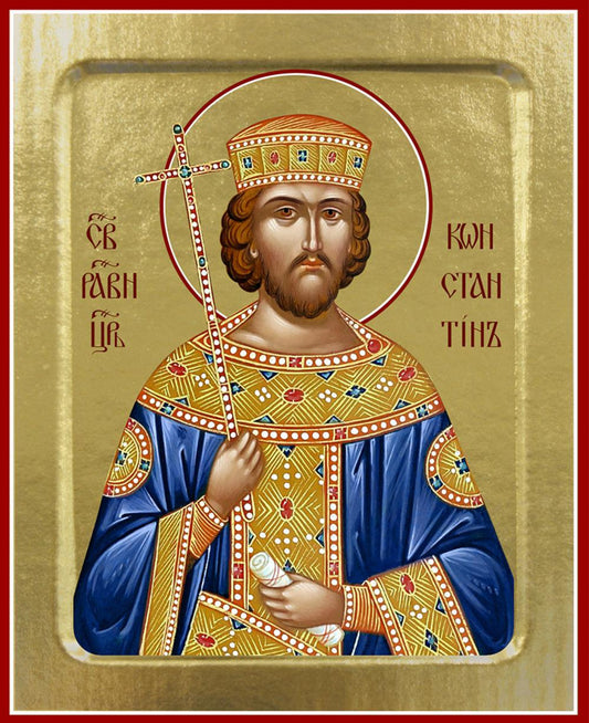 Икона Константина, равноапостольного (на дереве): 125 х 160