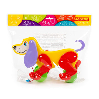 Каталка на веревочке собака "Боби" 30х13х19 см