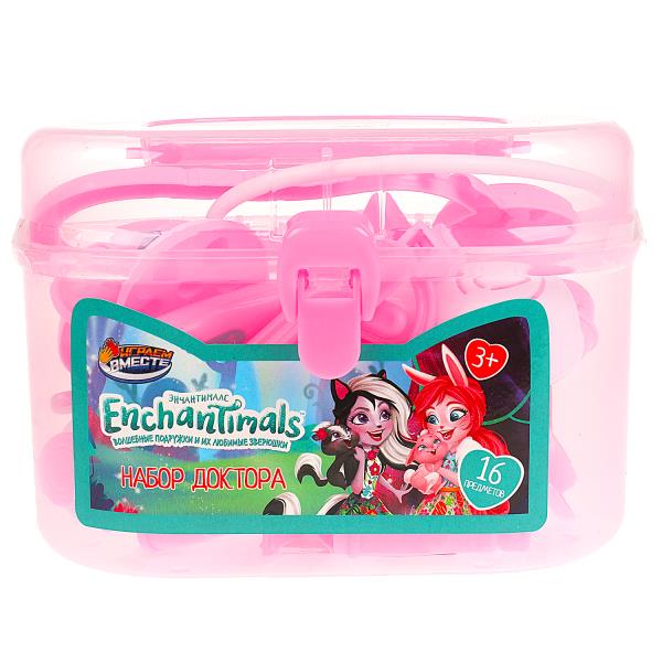 Набор доктора ЭНЧАНТИМАЛС пл.чемодан.18*12,5*9,5см ИГРАЕМ ВМЕСТЕ в кор.2*36шт