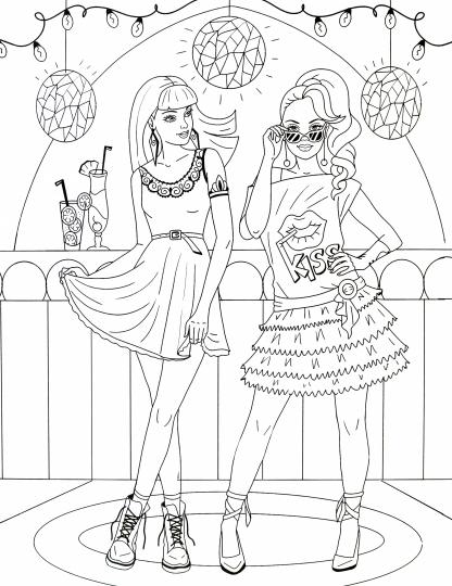 БОЛЬШАЯ РАСКРАСКА ДЛЯ ДЕВОЧЕК. СОВРЕМЕННЫЕ ДЕВЧОНКИ