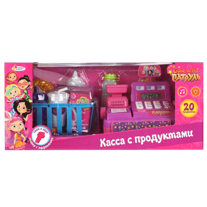 Касса СКАЗОЧНЫЙ ПАТРУЛЬ свет-звук с набором продуктов, в кор.37*17*16см ИГРАЕМ ВМЕСТЕ в cor.2*12шт