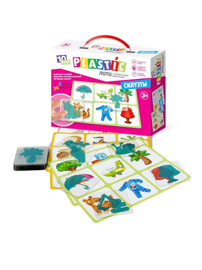 ЛОТО ПЛАСТИК "СИЛУЭТЫ" СЕРИЯ 10КОР ПЛАСТИК в кор.14шт