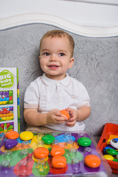 Мозаика для малышей в чемодане "Собачка" d4,5/38 эл Baby Toys в кор.8шт