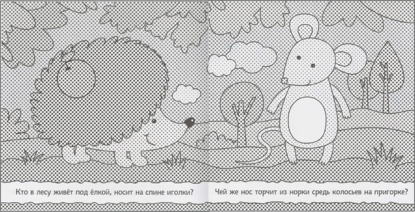 Раскрашиваю водой. В лесу