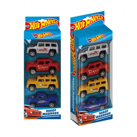 Набор машинок Хот Вилс инерция, кор.26*10*5см - в кор.2*120шт