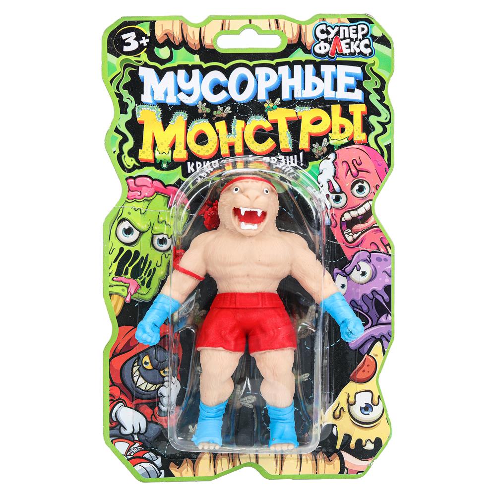 Игрушка тянучка мусорные монстры, блистер Супер Флекс в кор.3*12шт