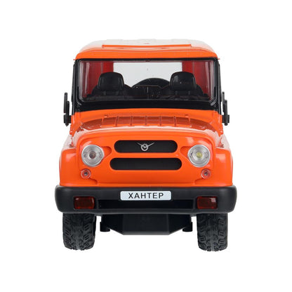 Машина ру UAZ HUNTER, свет, 30 см, оранжевый, кор Технопарк в кор.24шт
