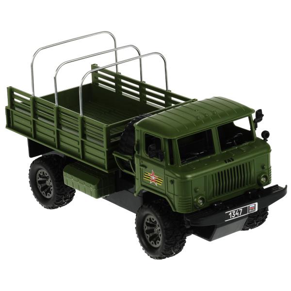 2004F022-R Машина р/у ГАЗ 66 АРМИЯ РОССИИ, 25 см, свет, зел, кор. Технопарк в кор.2*18шт