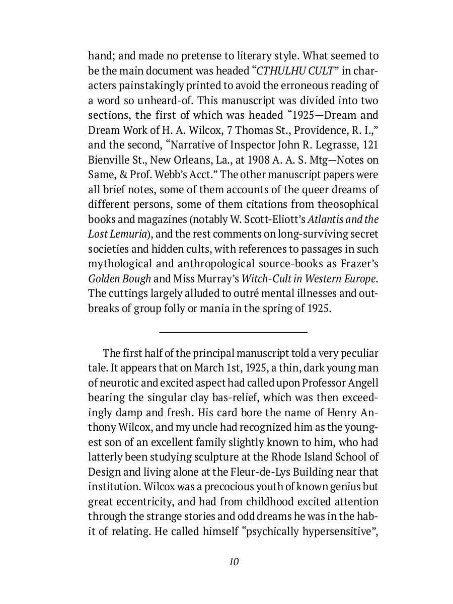 The Call of Cthulhu and Other Stories: на англ.яз