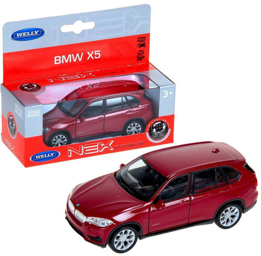 Welly. Машинка 1:38 "BMW X5", металл, пруж. мех., цвет в асс. арт.43691W