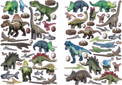 Моя книга наклеек. Динозавры (более 300 наклеек)