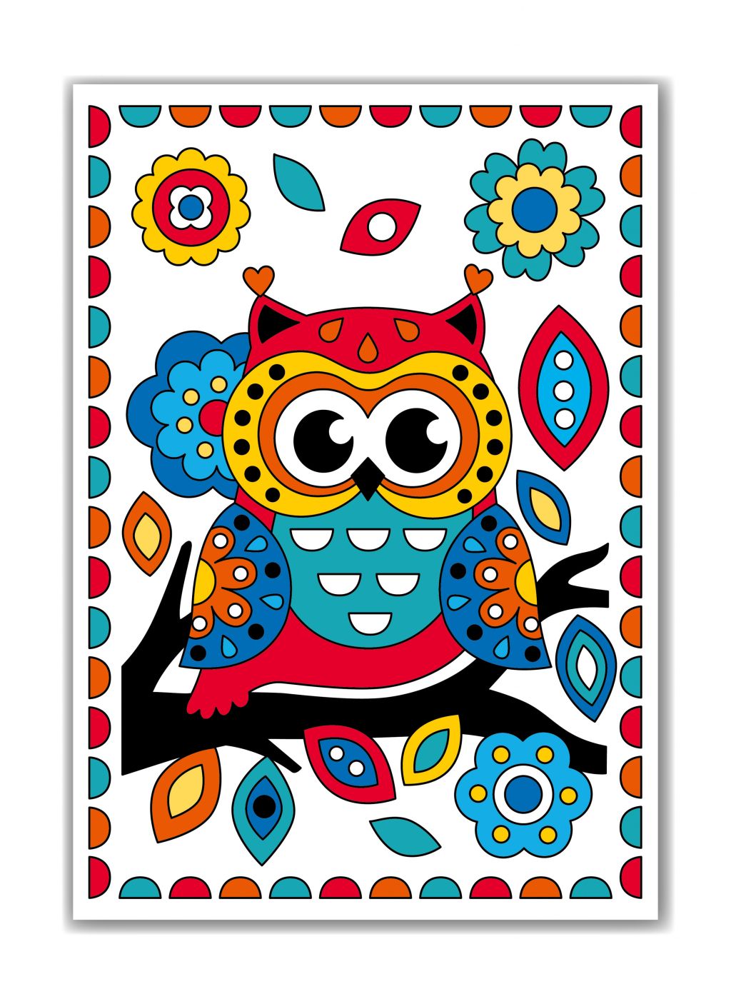 Набор для творчества. Раскраска "Совушка"