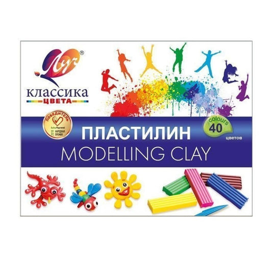 Луч. Пластилин "Классика" 40 цв. арт.30С 1922-08*
