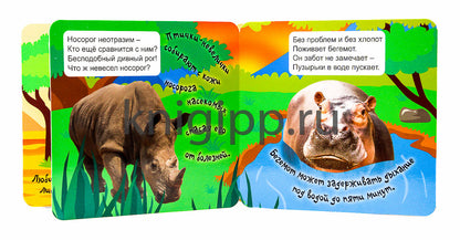 КНИЖКА-ГАРМОШКА. ДИКИЕ ЖИВОТНЫЕ