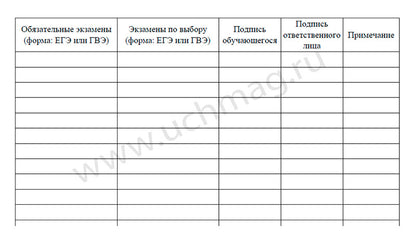 Журнал регистрации заявлений выпускников 11 классов на участие в государственной (итоговой) аттестации обучающихся, освоивших основные общеобразовательные программы среднего (полного) общего образования. (Формат А4, блок офсетная пл 65, обложка мелованная