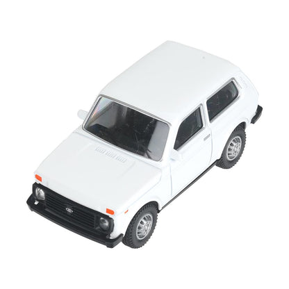 Машина металл LADA 4x4 длина 10 см, инерц, белый, кор. Технопарк в кор.72шт