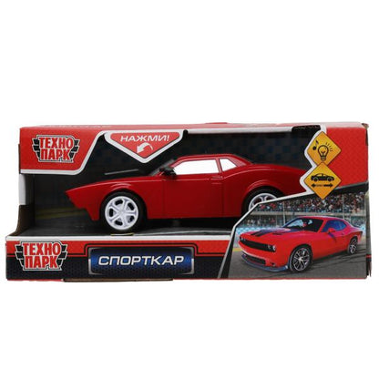Technoparc. Machine en métal "Спорткар" 16,5 cm, plastique à double inertie, couleur, cor. art.U310-H11053-R