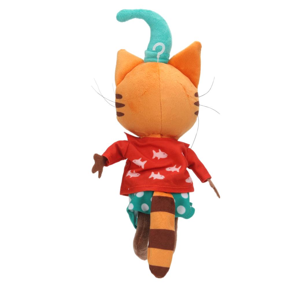 Игрушка мягкая Три Кота Компот в пляжной одежде 17см, муз. чип, в упаковке. МУЛЬТИ-ПУЛЬТИ в кор.24шт