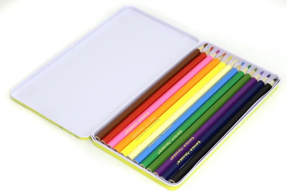 Набор цветных карандашей Каляка-Маляка 12 цветов шестигранные с заточкой метал. пенал