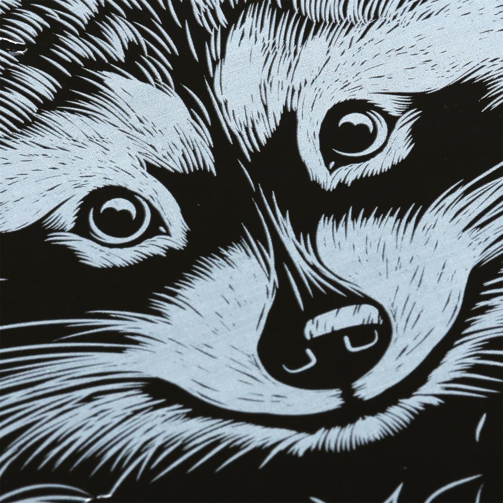 MultiArt. Гравюра "Енот" 18х24 см серебряная арт.100SCRATCHART-SILV-RACOON
