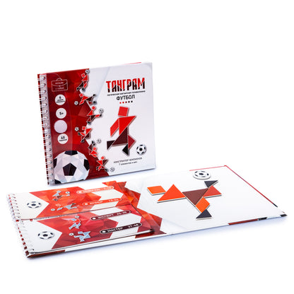 ИГРА МАГНИТНАЯ ГОЛОВОЛОМКА ТАНГРАМ "ФУТБОЛ" в кор.50шт