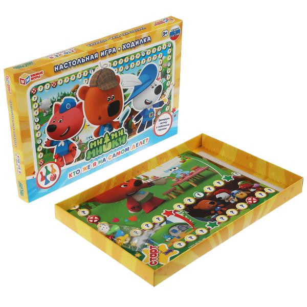 Ми-ми-мишки. C'est ce que je pense. Настольная игра-ходилка. 217х330х27 mm. Умные игры в кор.20шт