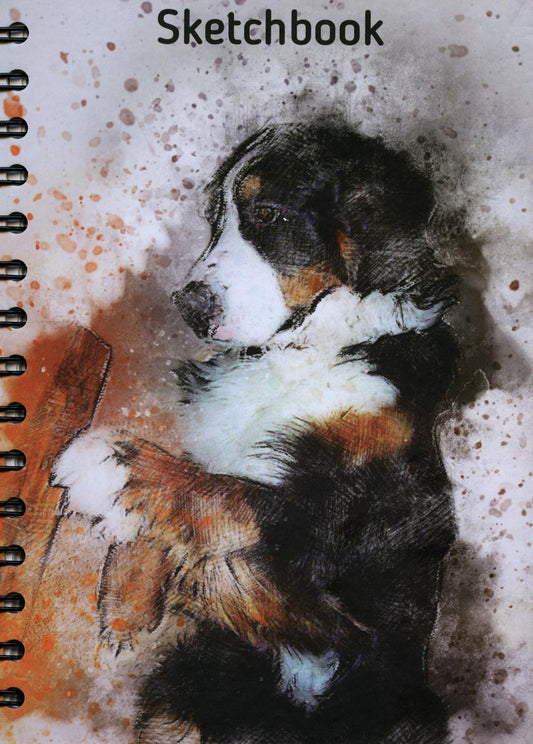 Скетчбук 100л,А5,спир.Собака 05397