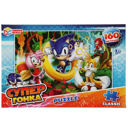 Супергонка. Пазлы классические в коробке. Пазл 160 деталей. 285х190х33 мм. Умные игры в кор.12шт