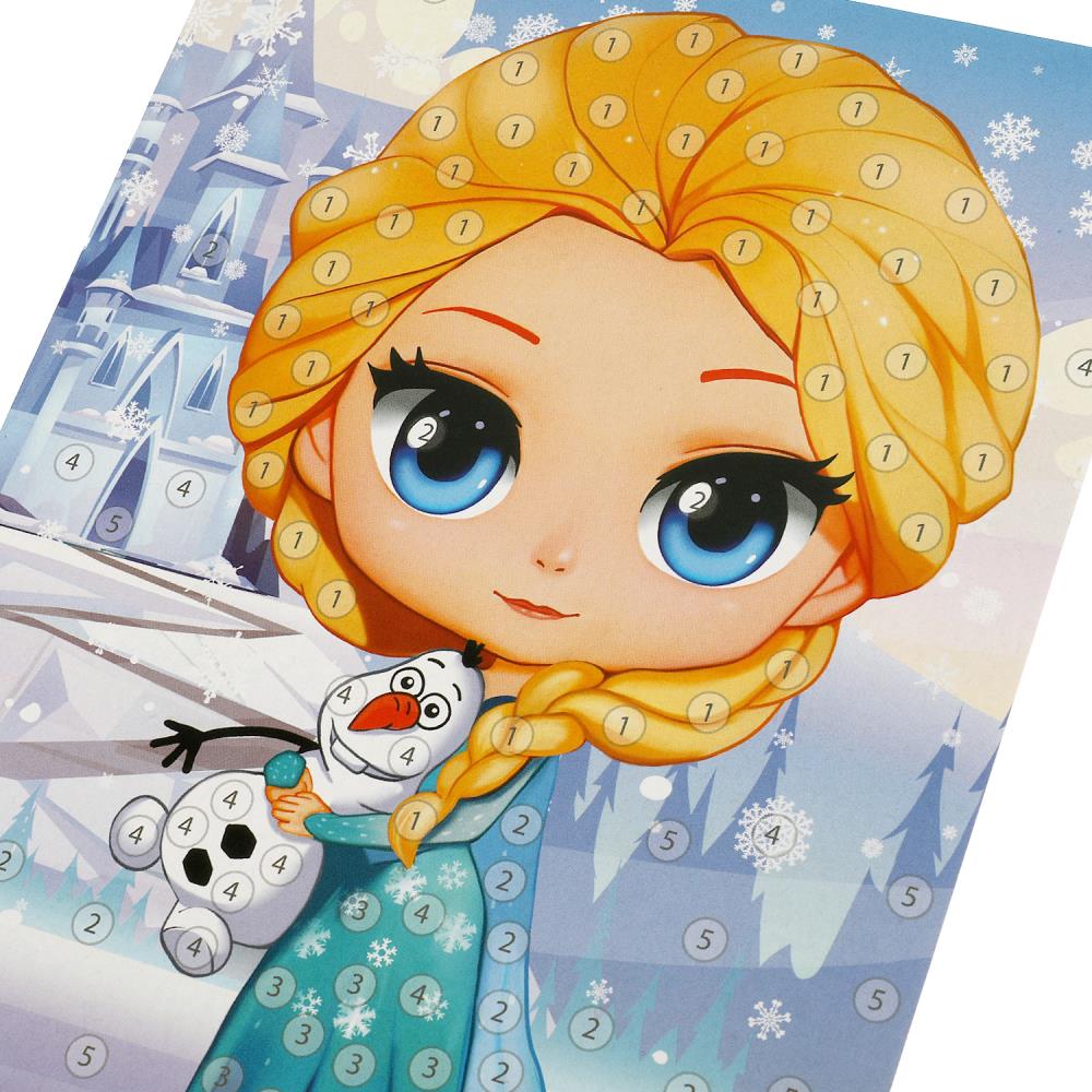 Аппликация стразами в пакете 15*21 см снежная принцесса МУЛЬТИ АРТ в кор.100шт