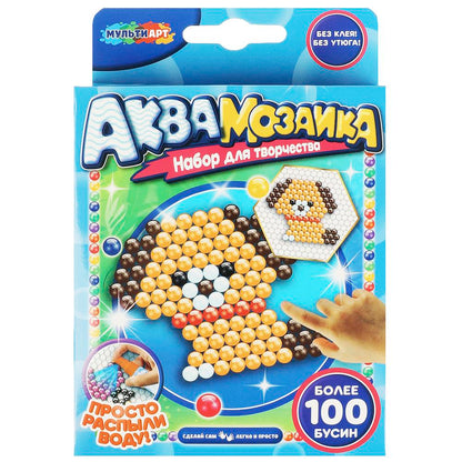 Аквамозаика 100 бусин собака МУЛЬТИ АРТ в кор.48шт