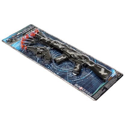 Набор оружия спецназ автомат с присосками, блист.17*50*2,5см ИГРАЕМ ВМЕСТЕ в кор.2*72шт