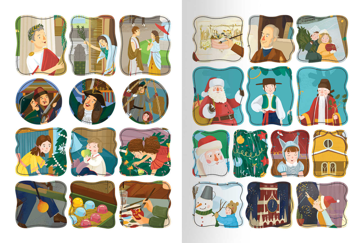 История Нового года:книжка с наклейками