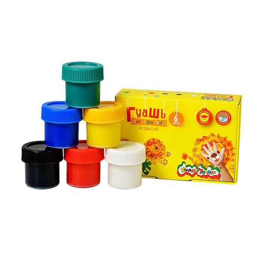 Гуашь Каляка-Маляка 17 мл 6 цв. 3+